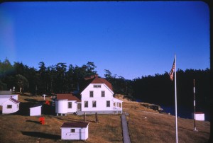 The flag pole in 1958